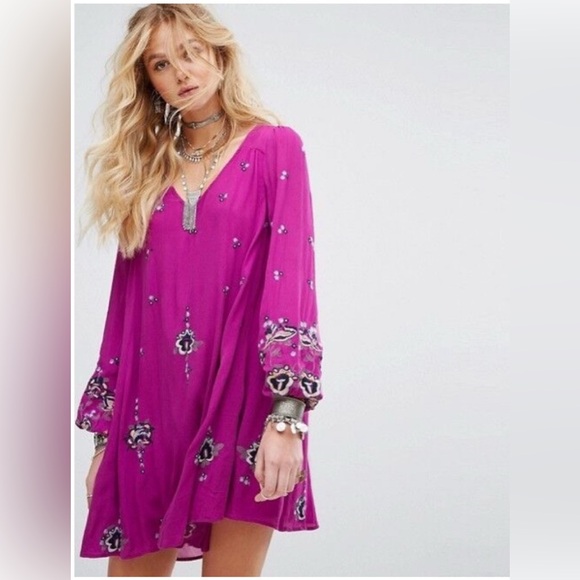 Free People Dresses & Skirts - Free People Oxford Embroidered Mini dress NWT